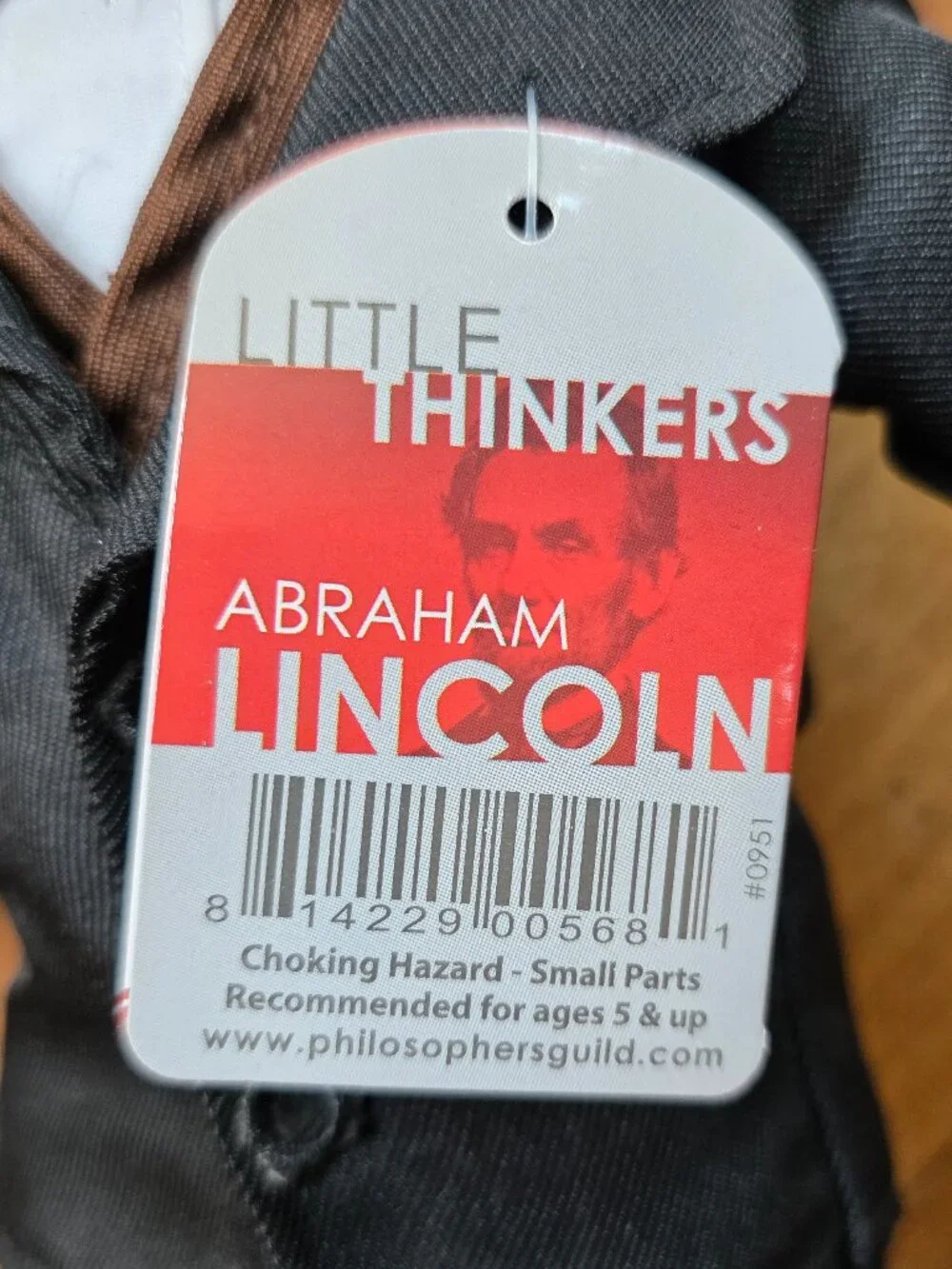 NWT Abraham Lincoln Little Thinker - 12